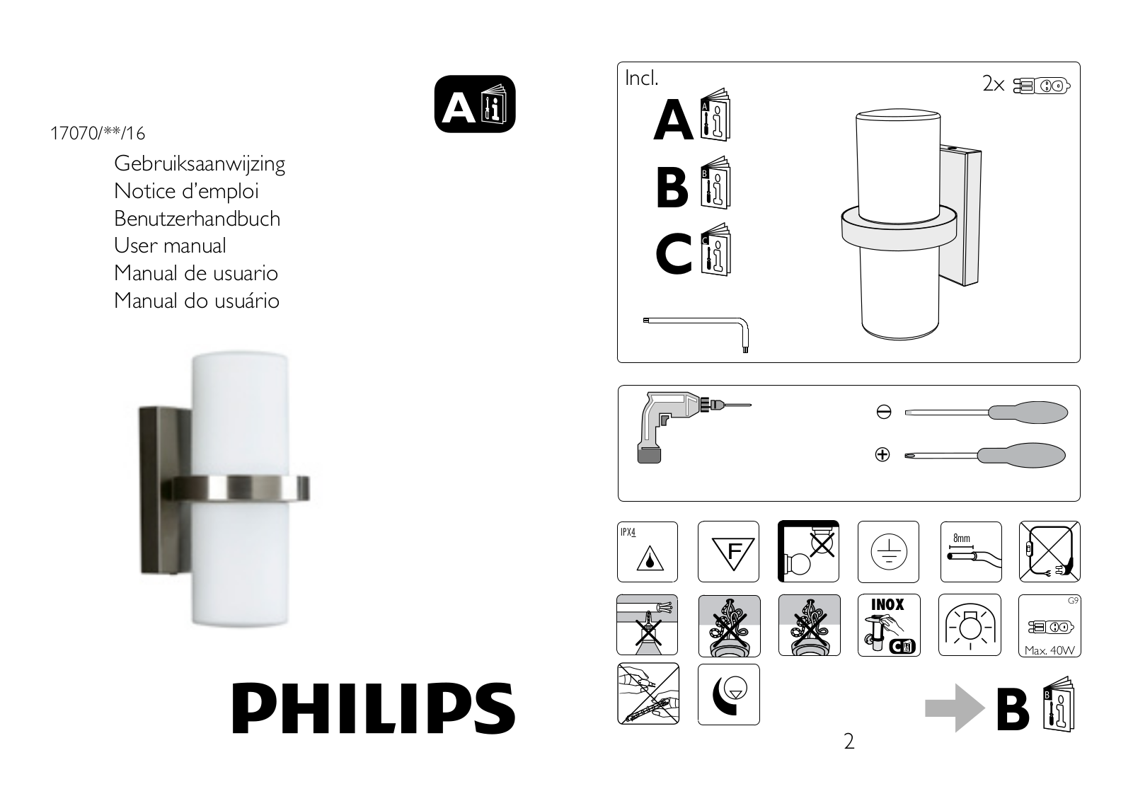 Philips 17070-47-16 Instruction Manual