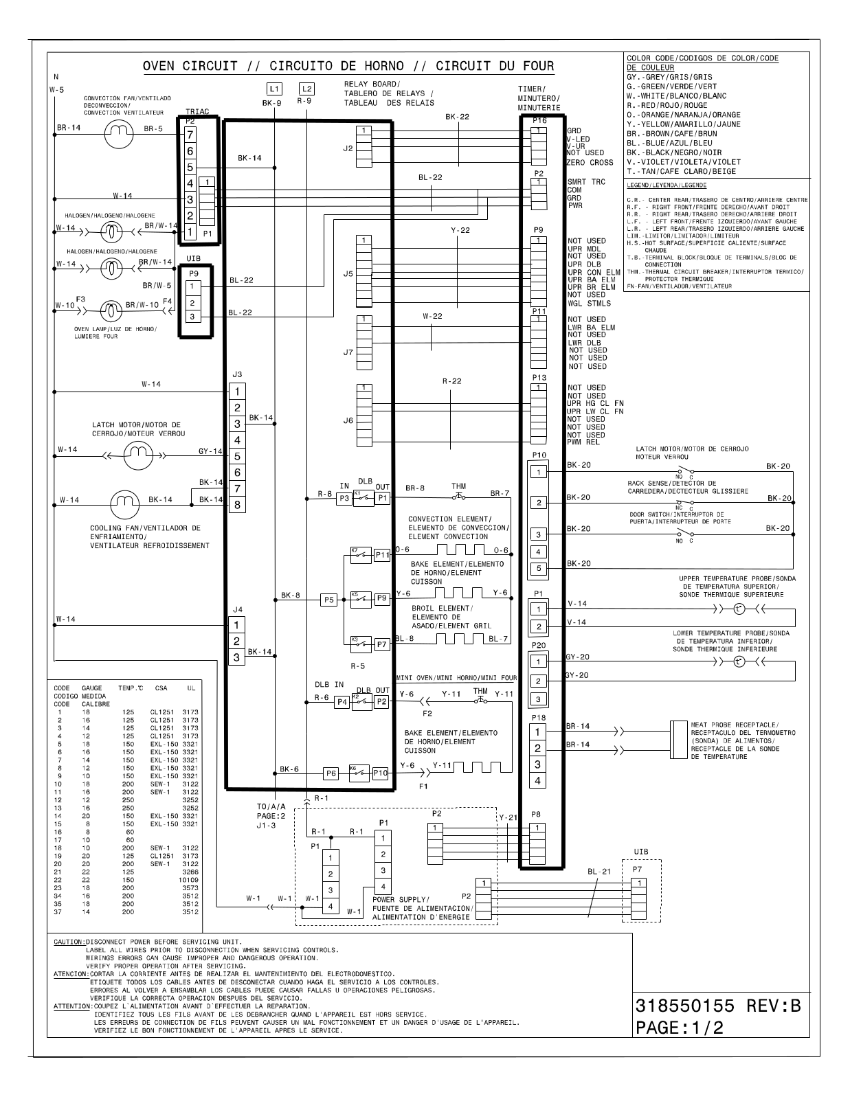 Electrolux EW30ES65GS Wiring diagram