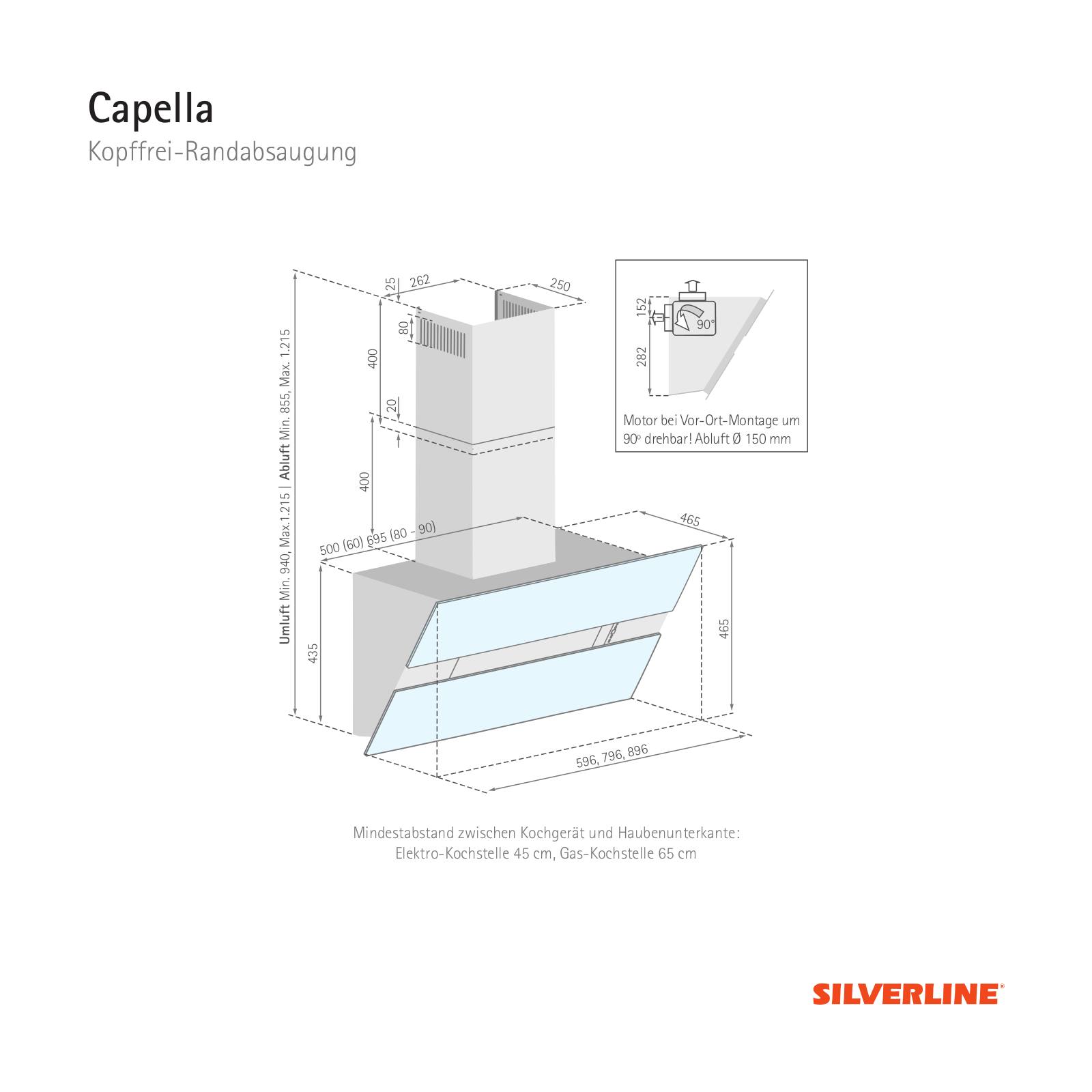 Silverline CPW 600 S Dimensional drawing