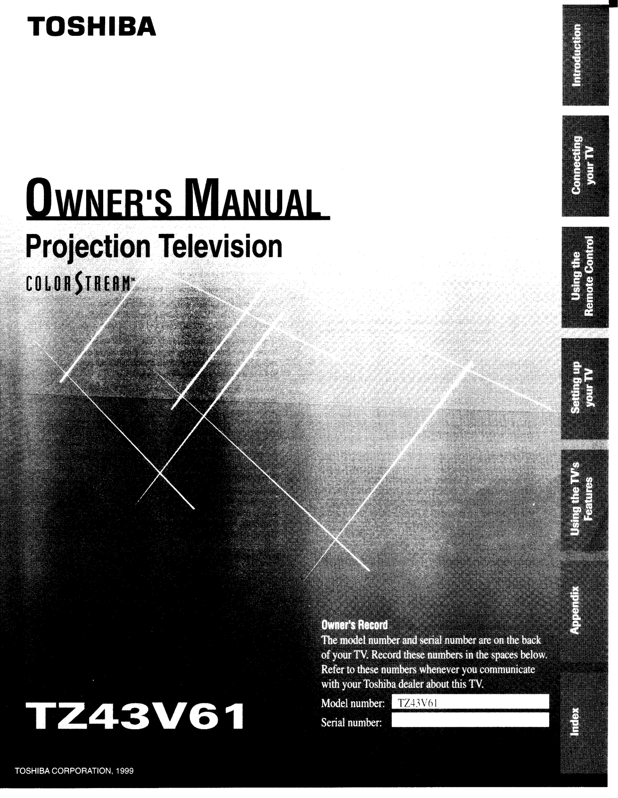 Toshiba TZ43V61 User Manual