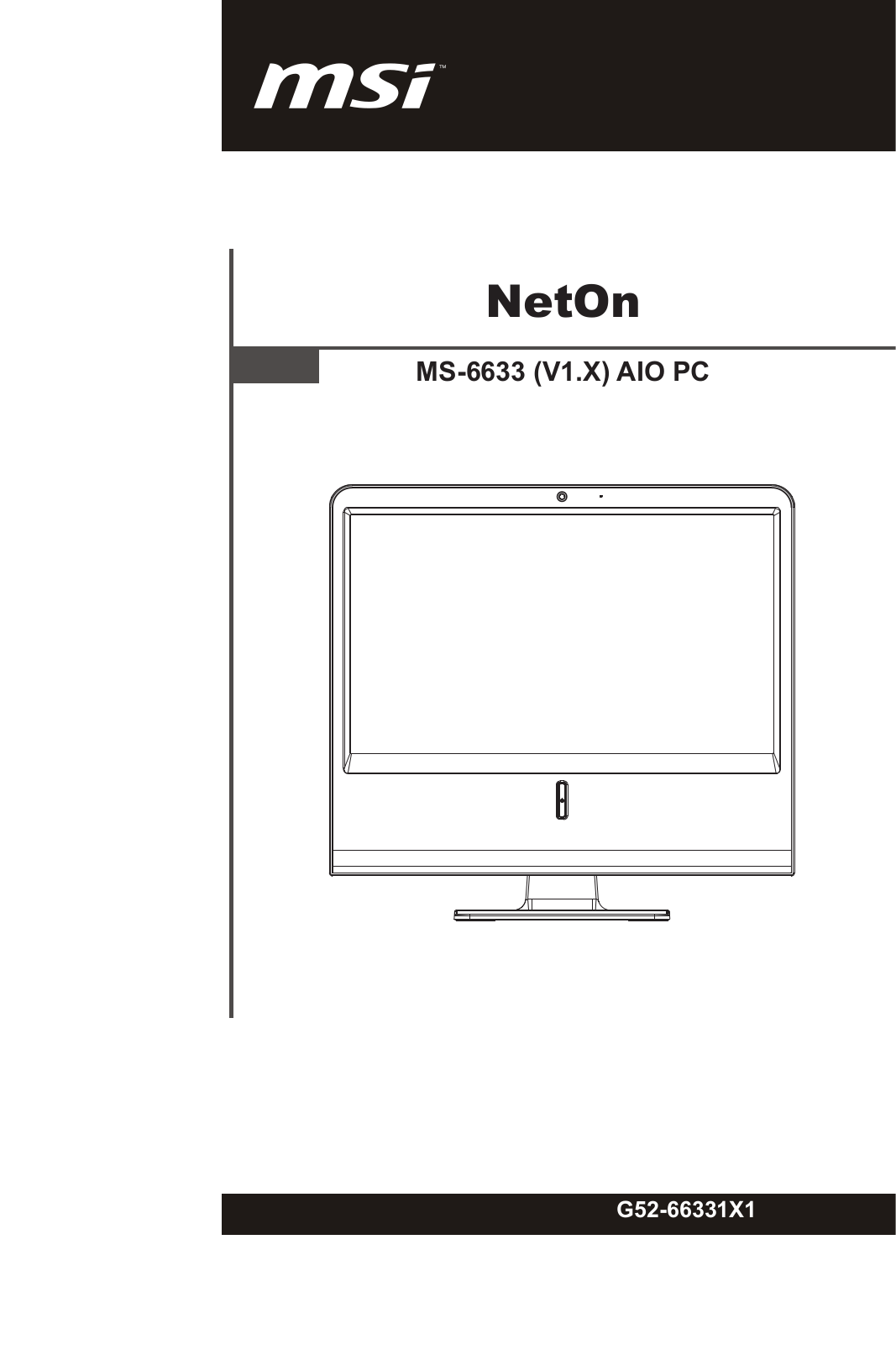 MSI NetOn, MS-6633 (V1.X) User guide