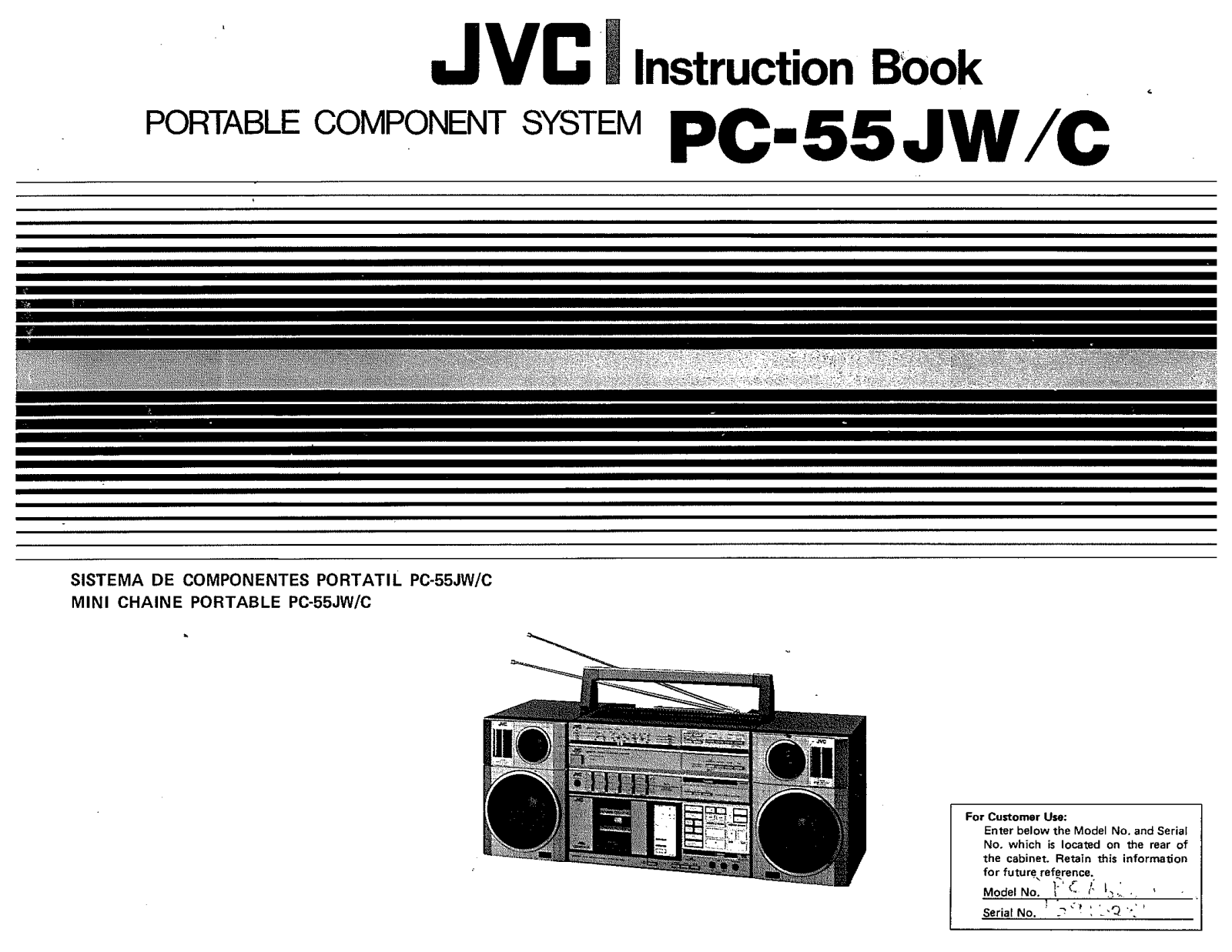 Jvc PC-55-JWC Owners Manual