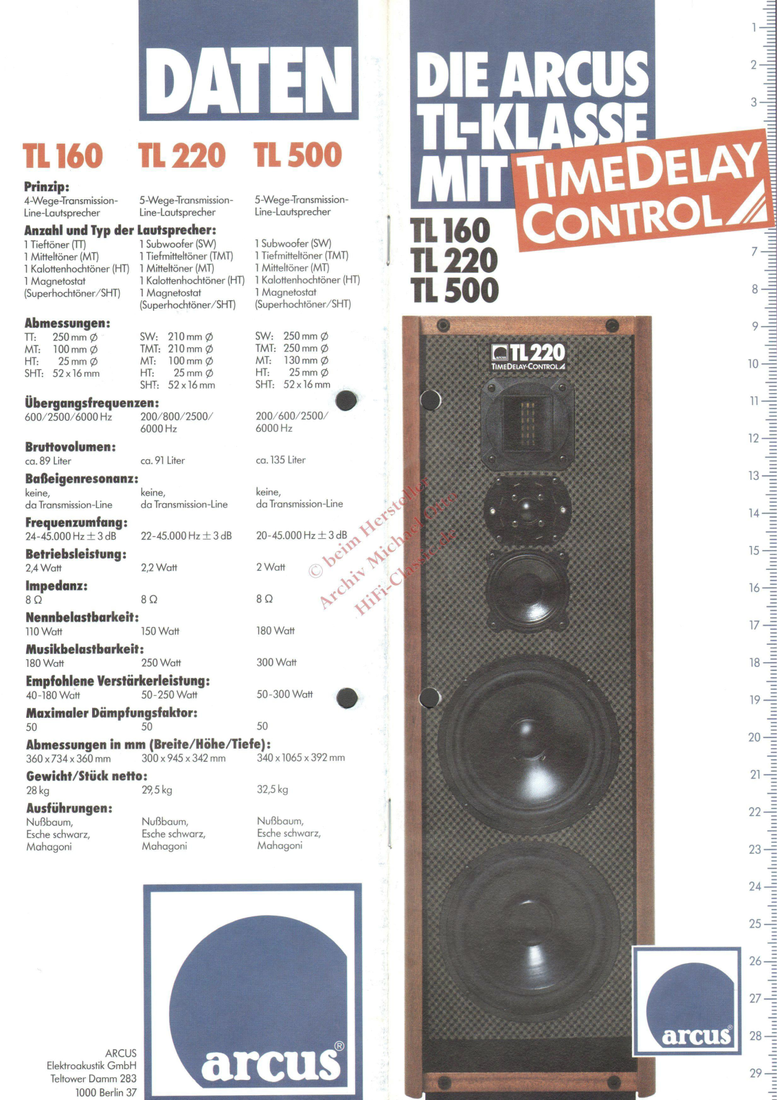 Arcus TL-160 Prospekt - ManualMachine.com