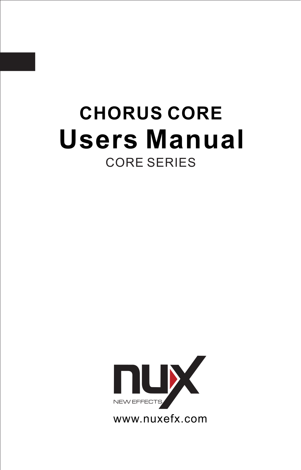 Nux Chorus Core Owner’s Manual