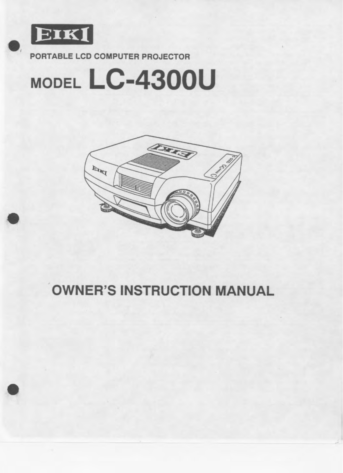 Eiki LC-4300U User Manual