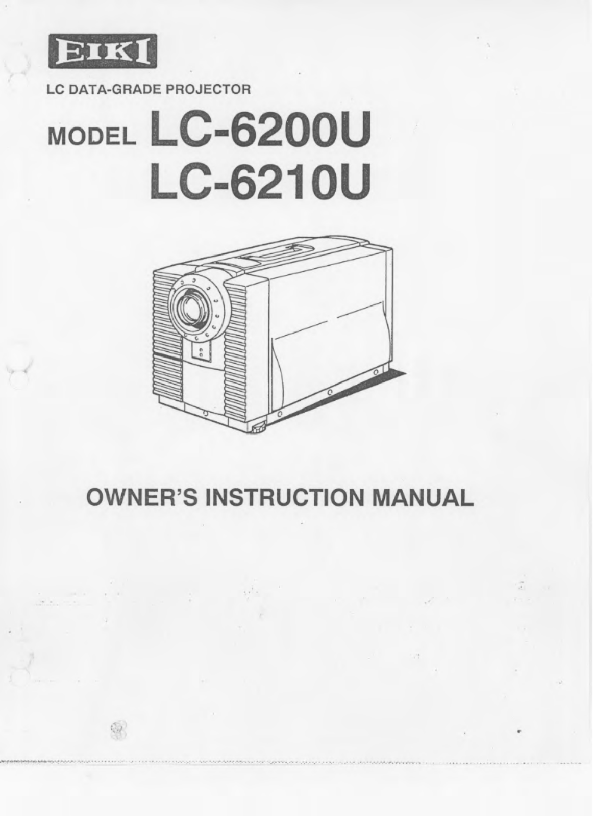 Eiki LC-6200U, LC-6210U User Manual