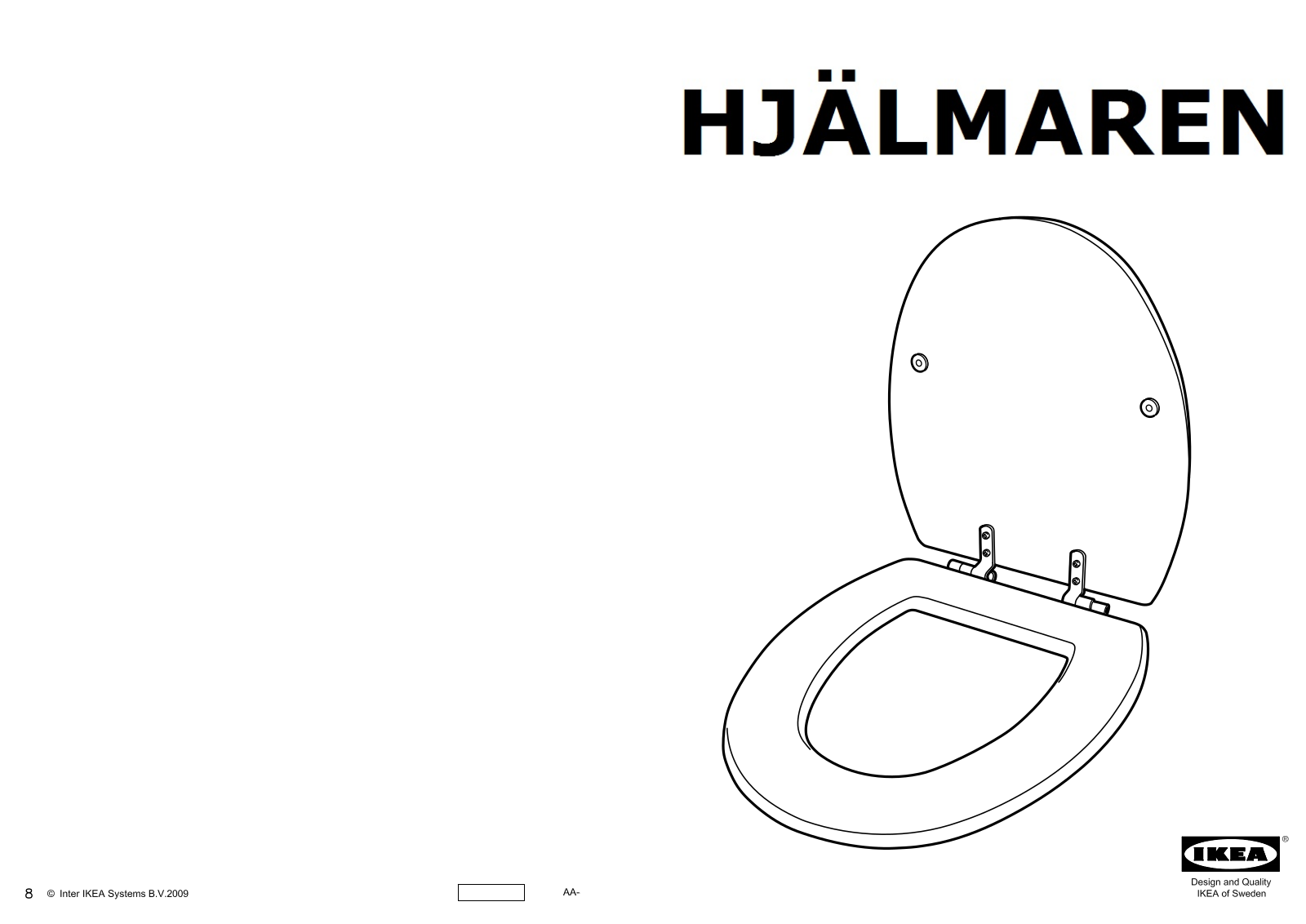 IKEA HJALMAREN User Manual