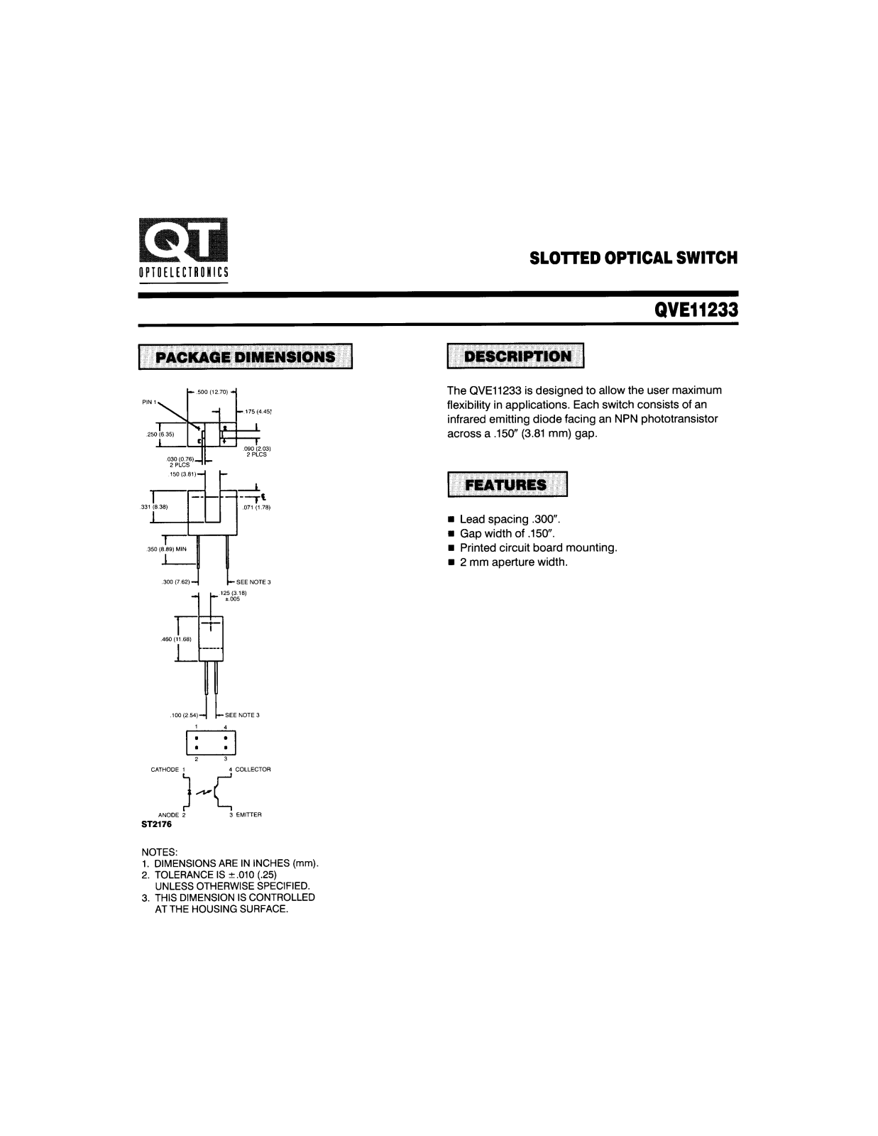 QT QVE11233 Datasheet