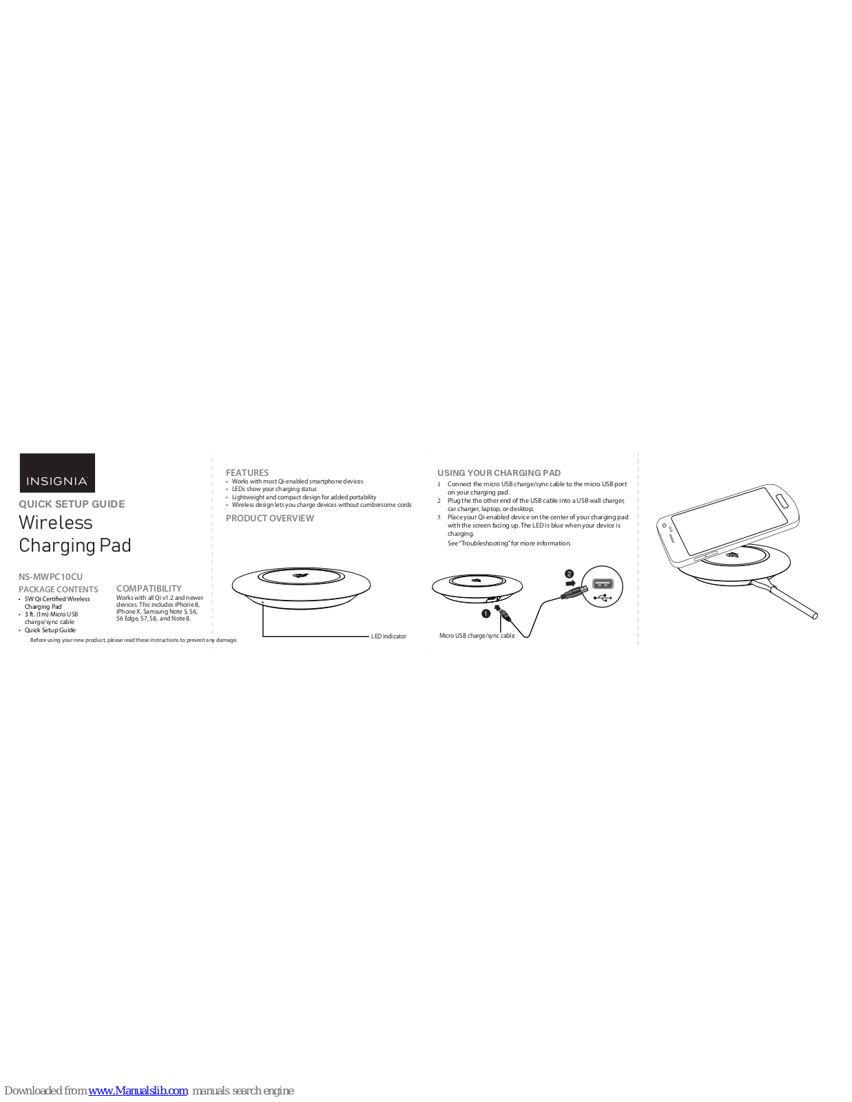 Insignia NS-MWPC10CU Quick Setup Manual