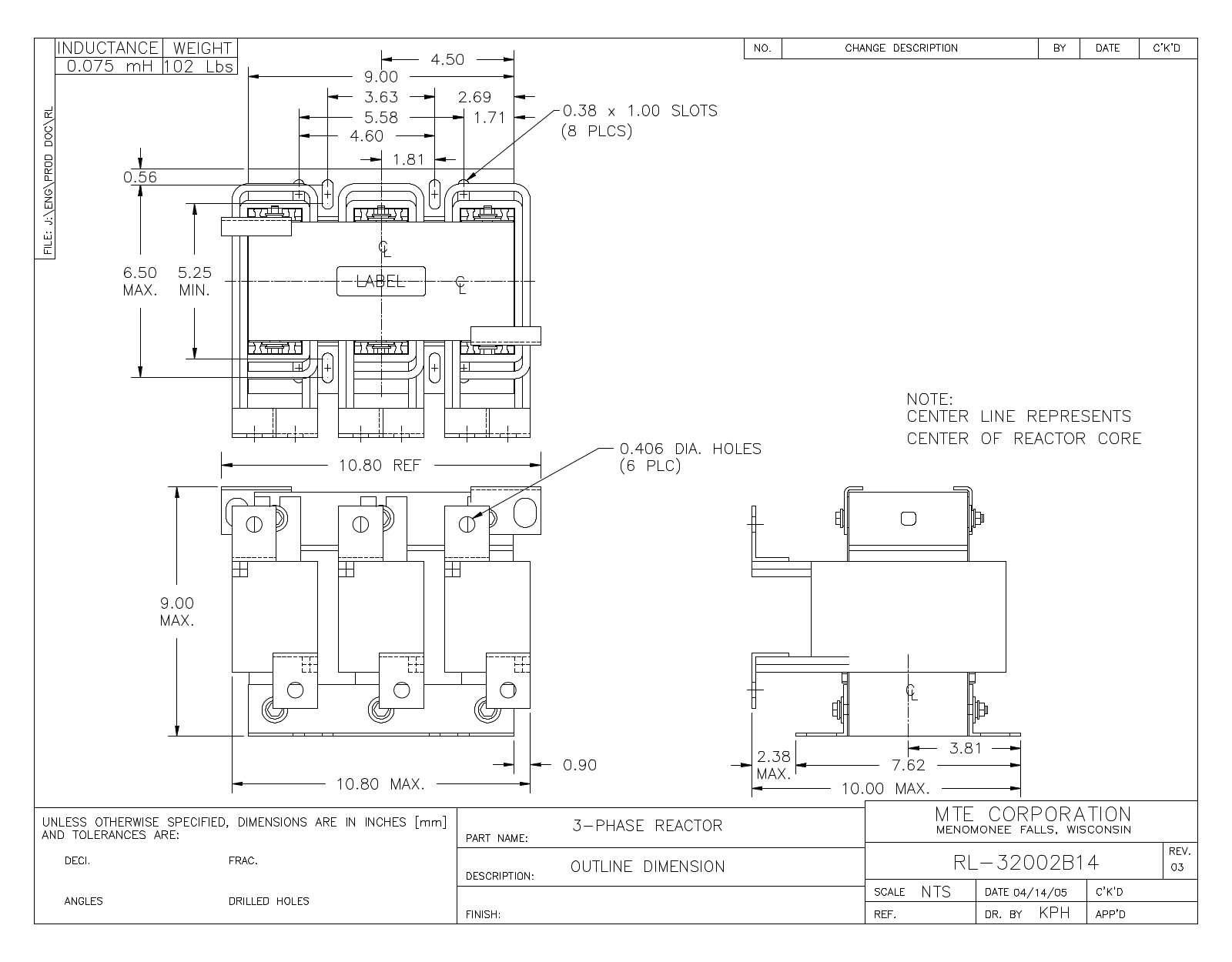 MTE RL-32002B14 CAD Drawings