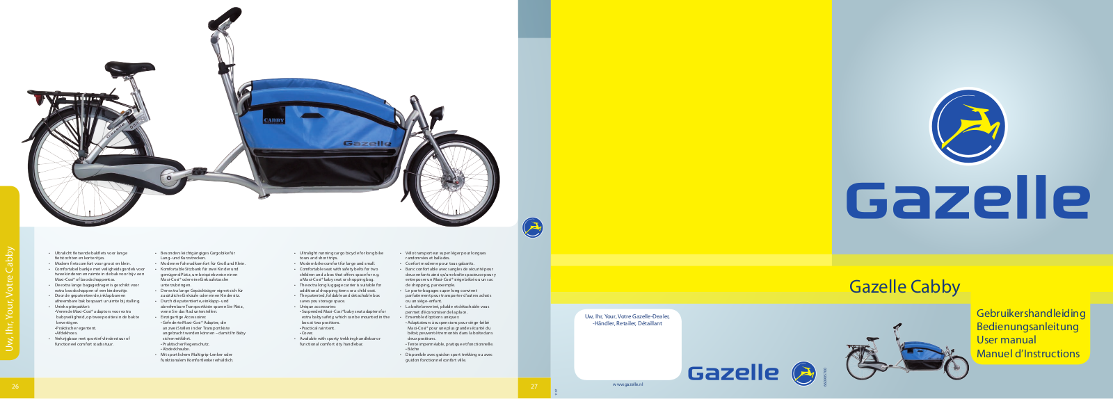 Gazelle Cabby User Manual