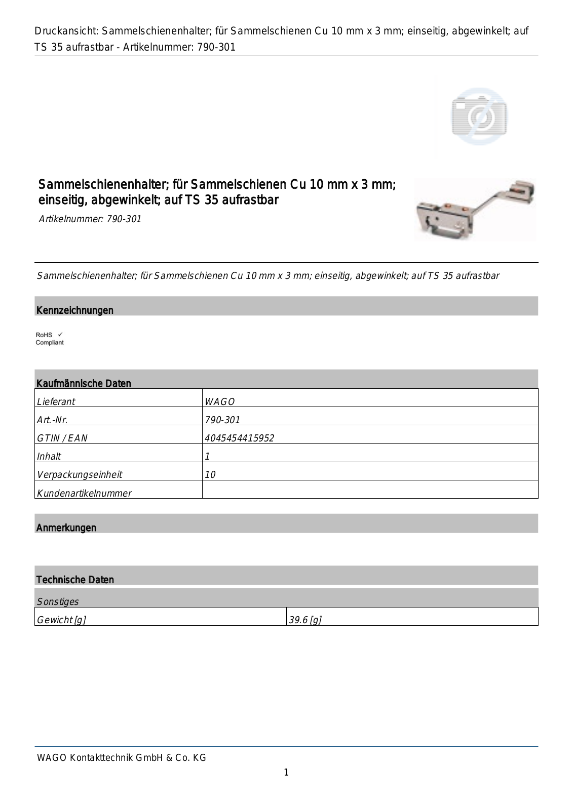 WAGO 790-301 Datasheet - ManualMachine.com