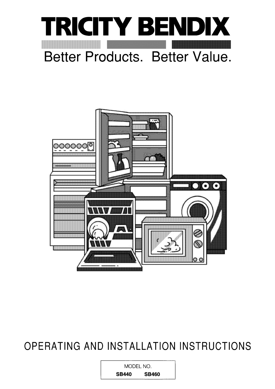 tricity bendix SB440W, SB440B User Manual