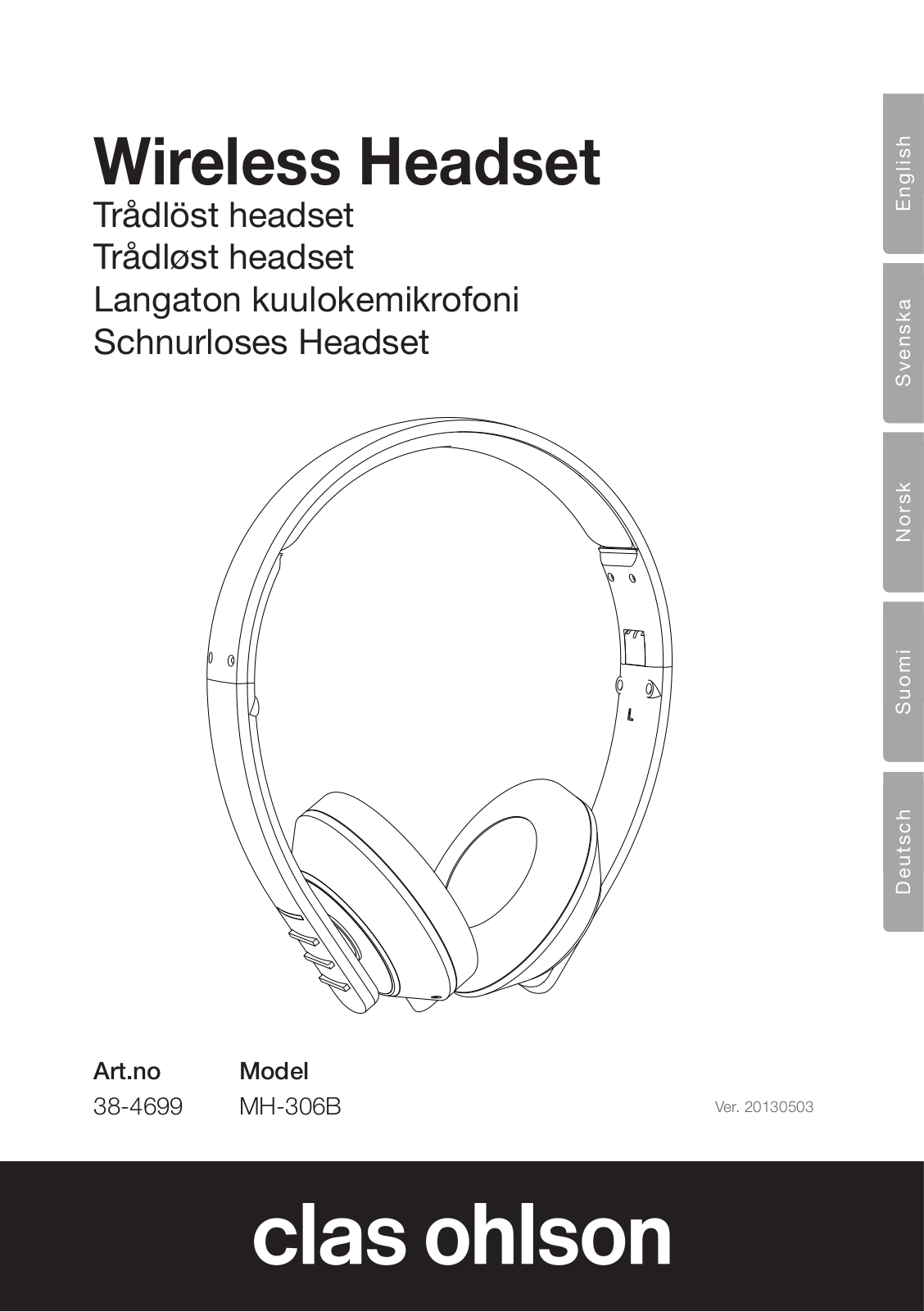 Clas Ohlson MH-306B Instruction Manual