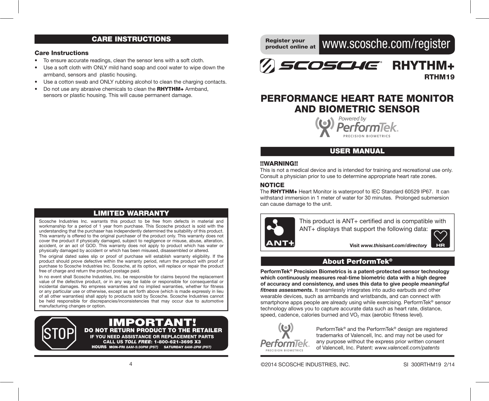 Scosche RTHM19 User Manual