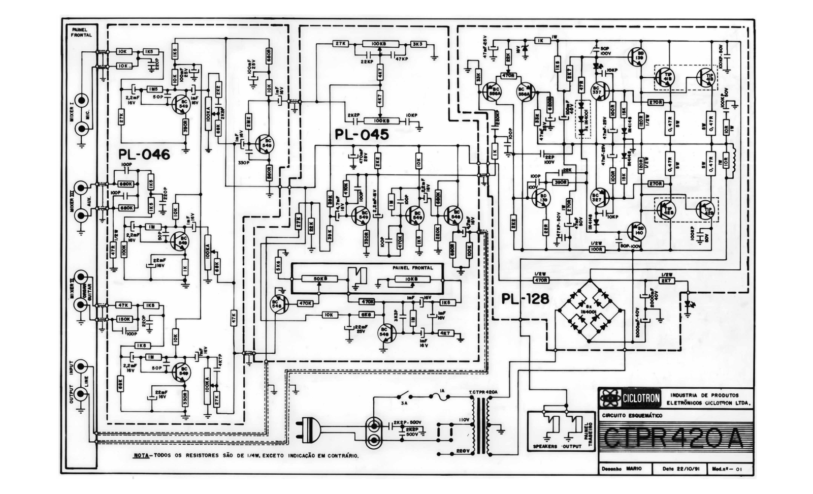 CICLOTRON CTPR 420A Service Manual