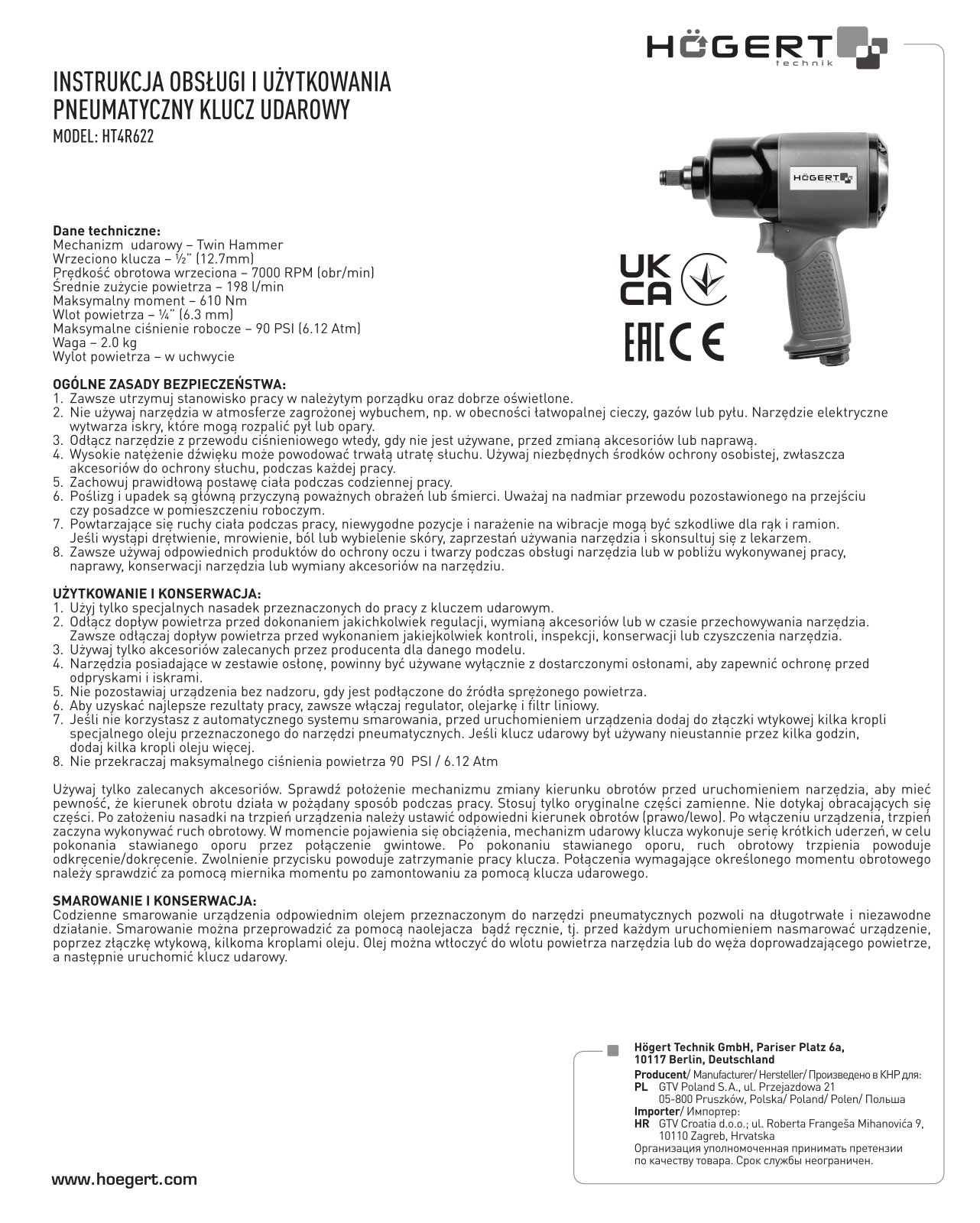 Hoegert HT4R622 User guide - ManualMachine.com