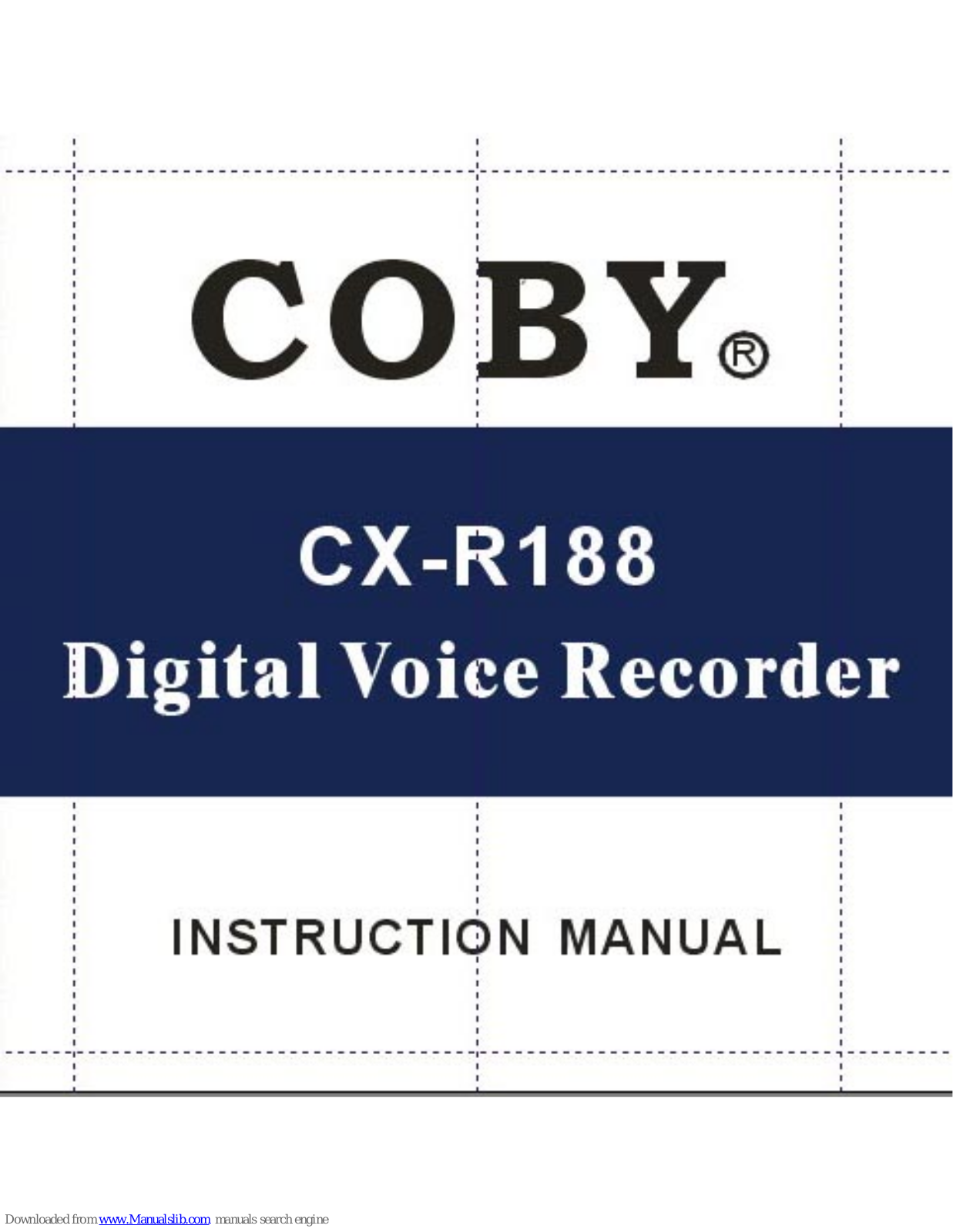 Coby CX-R188 User Manual