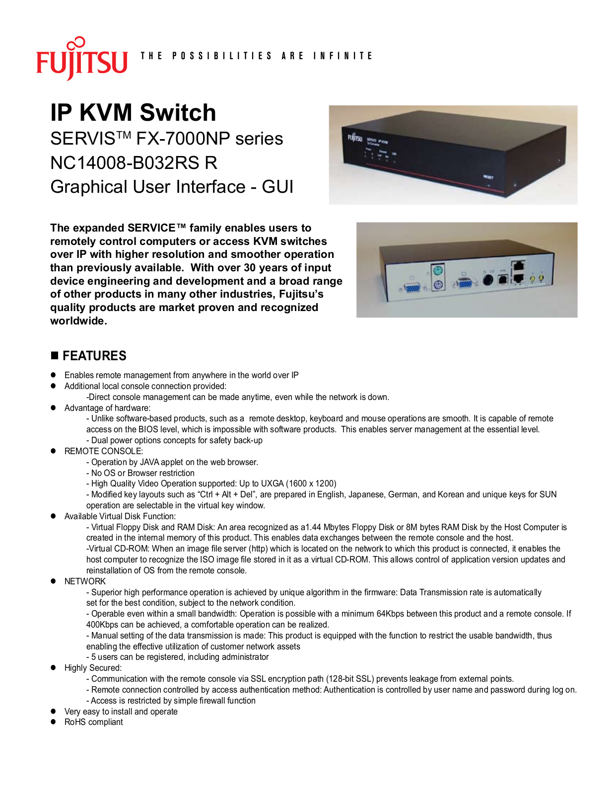 Fujitsu NC14008-B032RS R User Manual