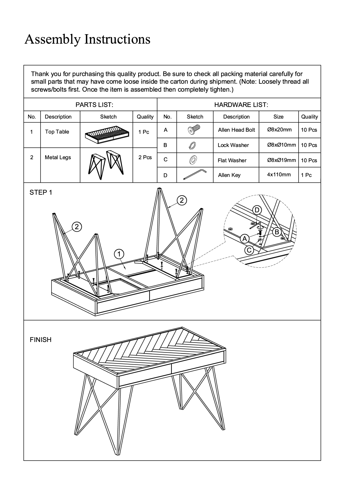 Foundry Select W002930461 Installation & Assembly - ManualMachine.com