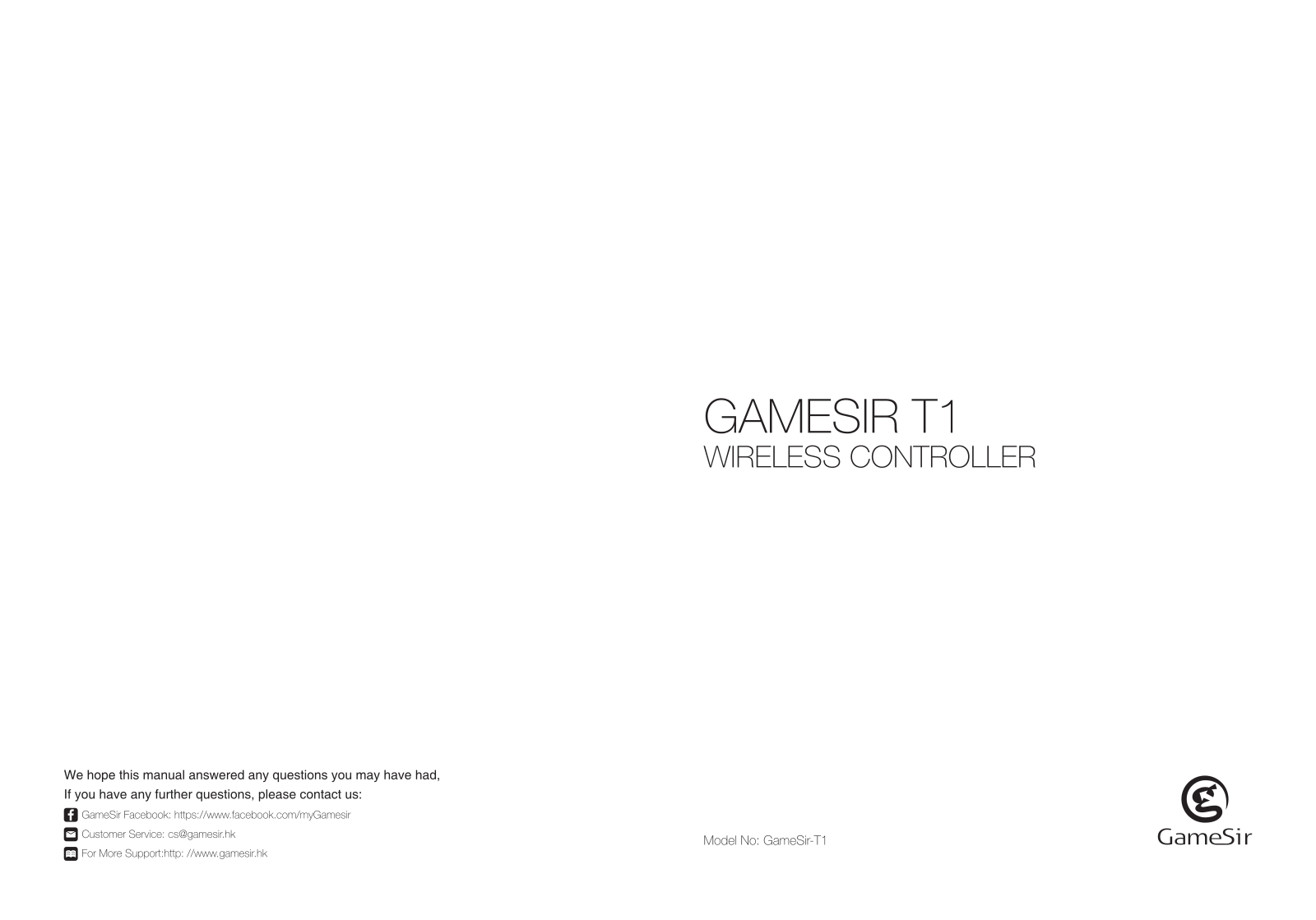 Gamesir T1 User Manual