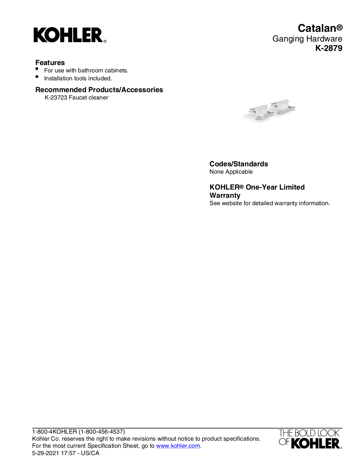 Kohler KOH20043 Specifications - ManualMachine.com