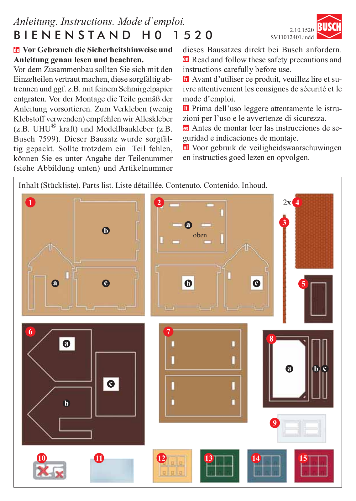 Busch 1520 Instructions - ManualMachine.com