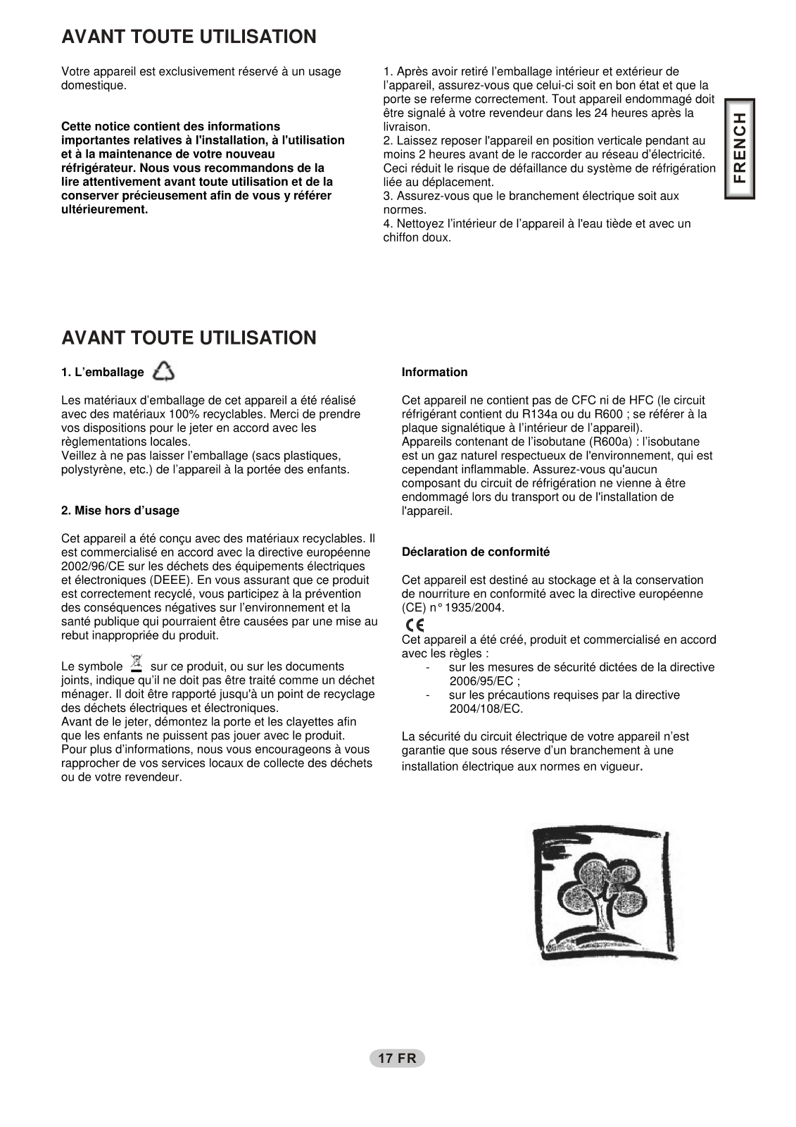 CANDY CRCS5172, CRCS5152 User Manual