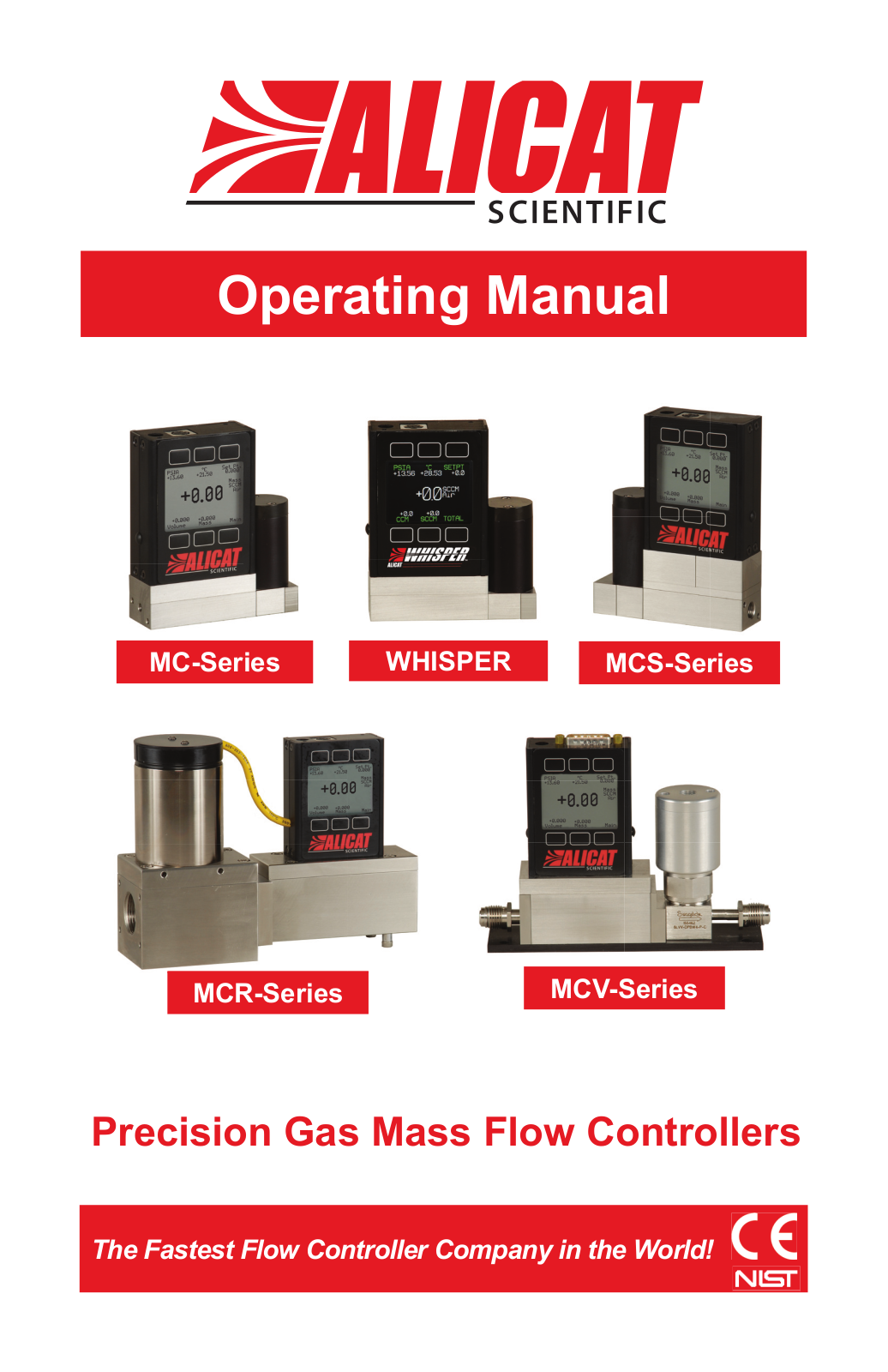 Alicat MC Series Mass Flow Controller User Manual