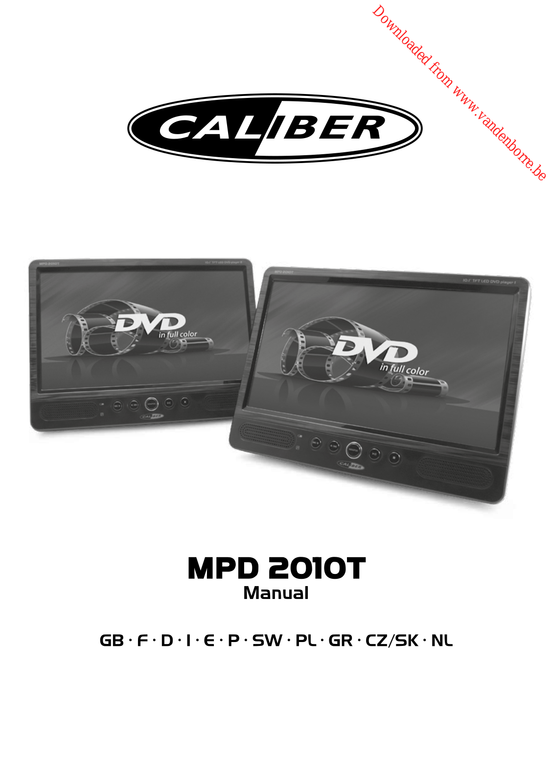 CALIBER MPD2010T User Manual