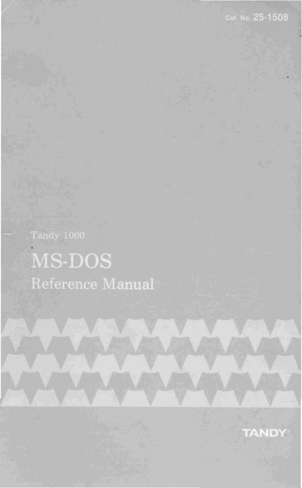 Tandy 1000 MS-DOS Reference Manual