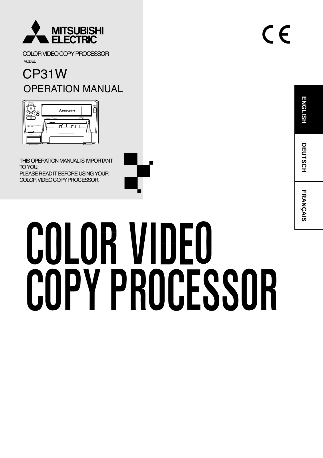 Mitsubishi CP31W DATASHEET