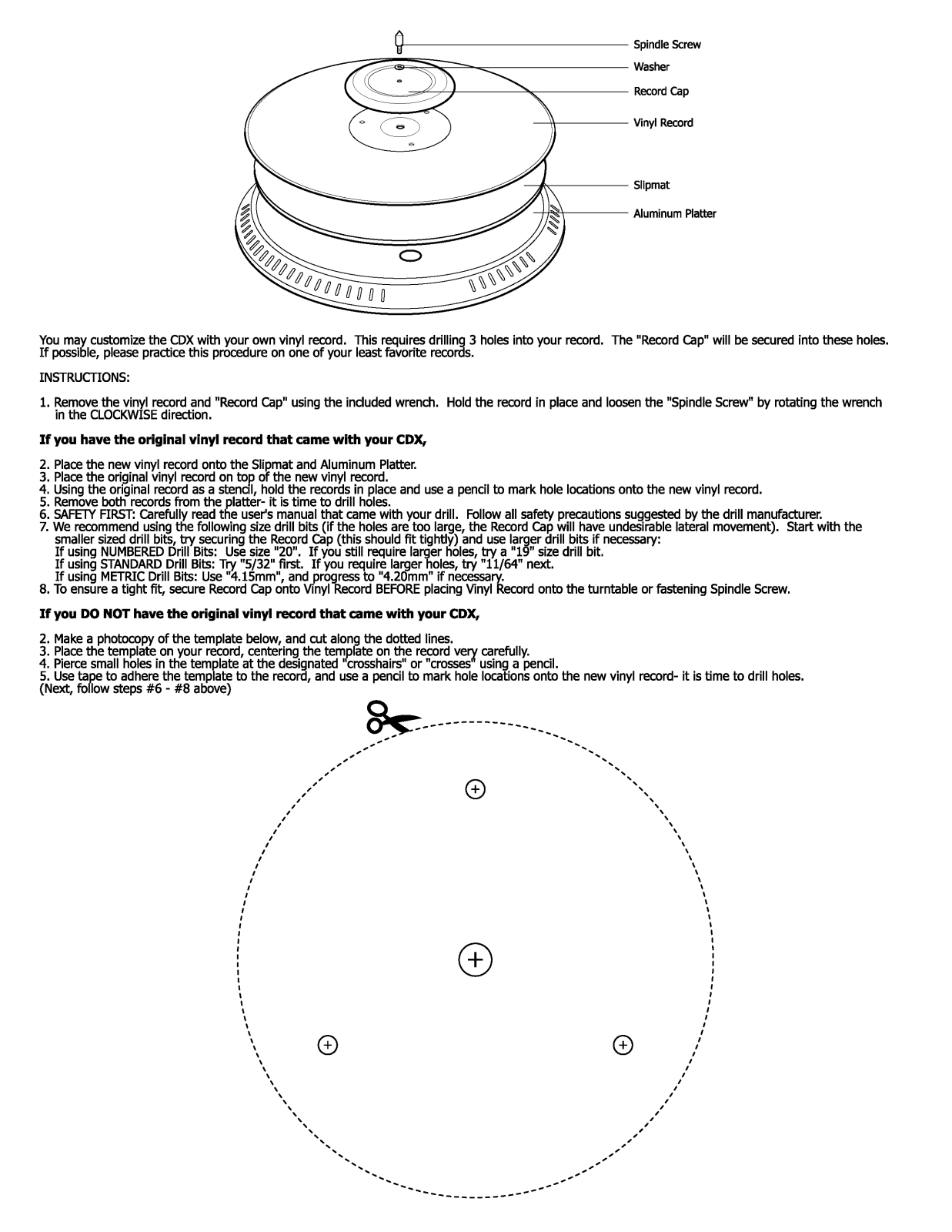 Numark CDX User Manual