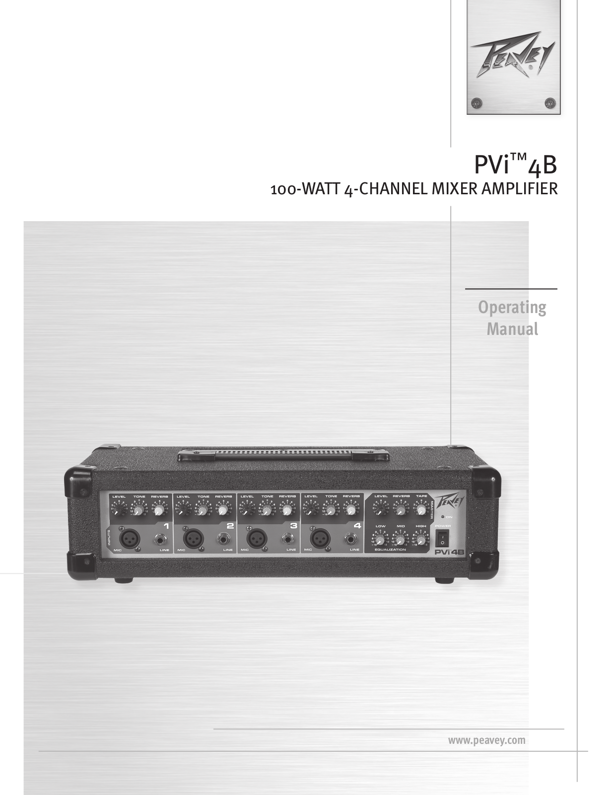 Peavey PVi™4B Operation Manual