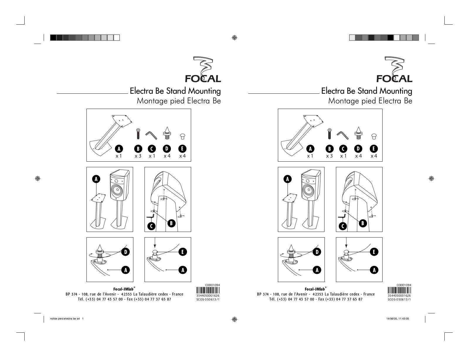 Focal Electra Be Stand Mounting