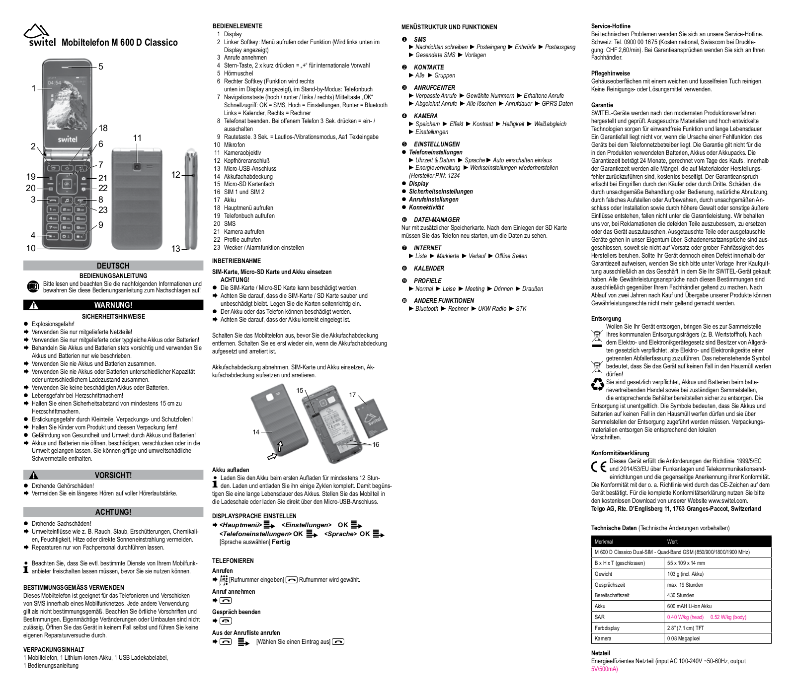 Switel M600D User Manual - ManualMachine.com