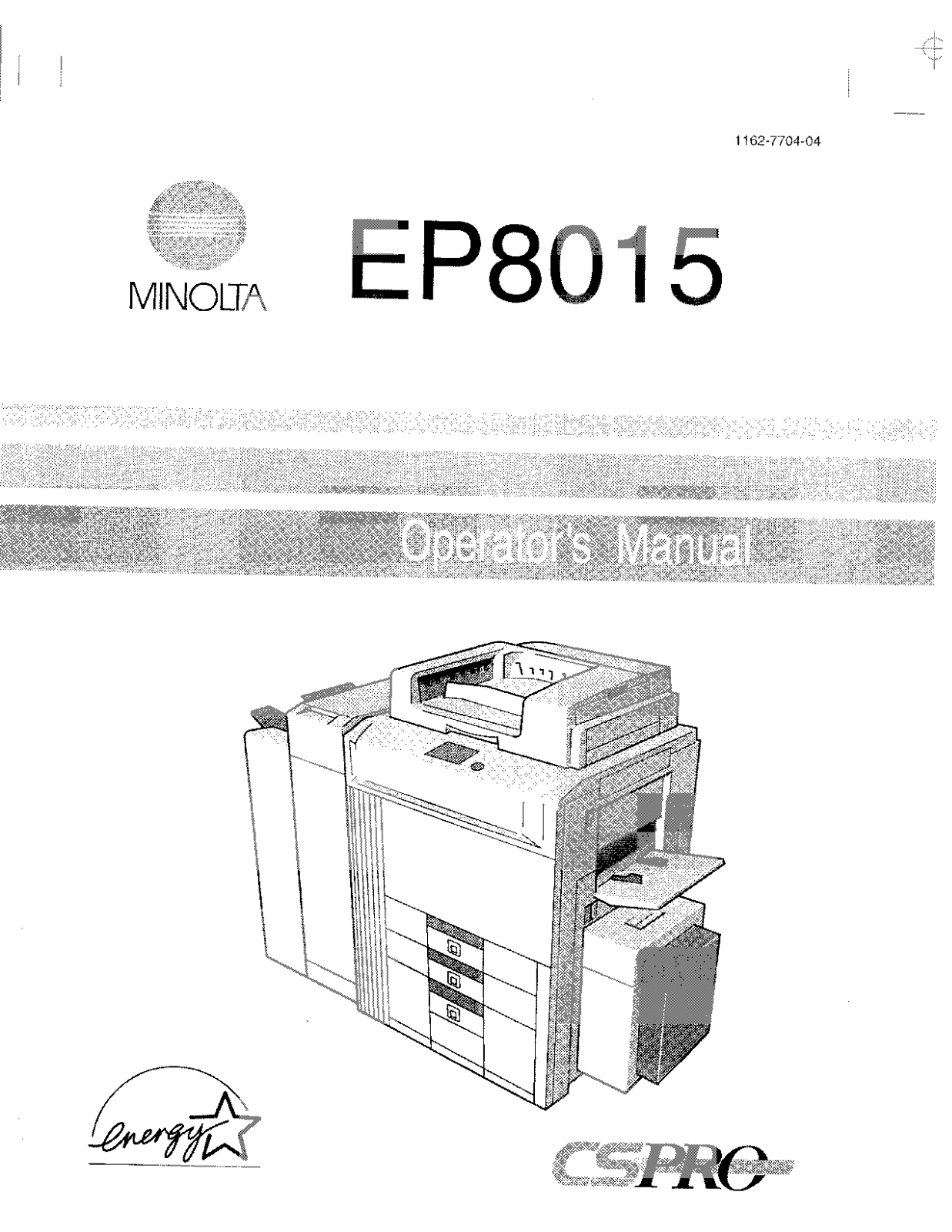 Konica Minolta EP8015 User Manual