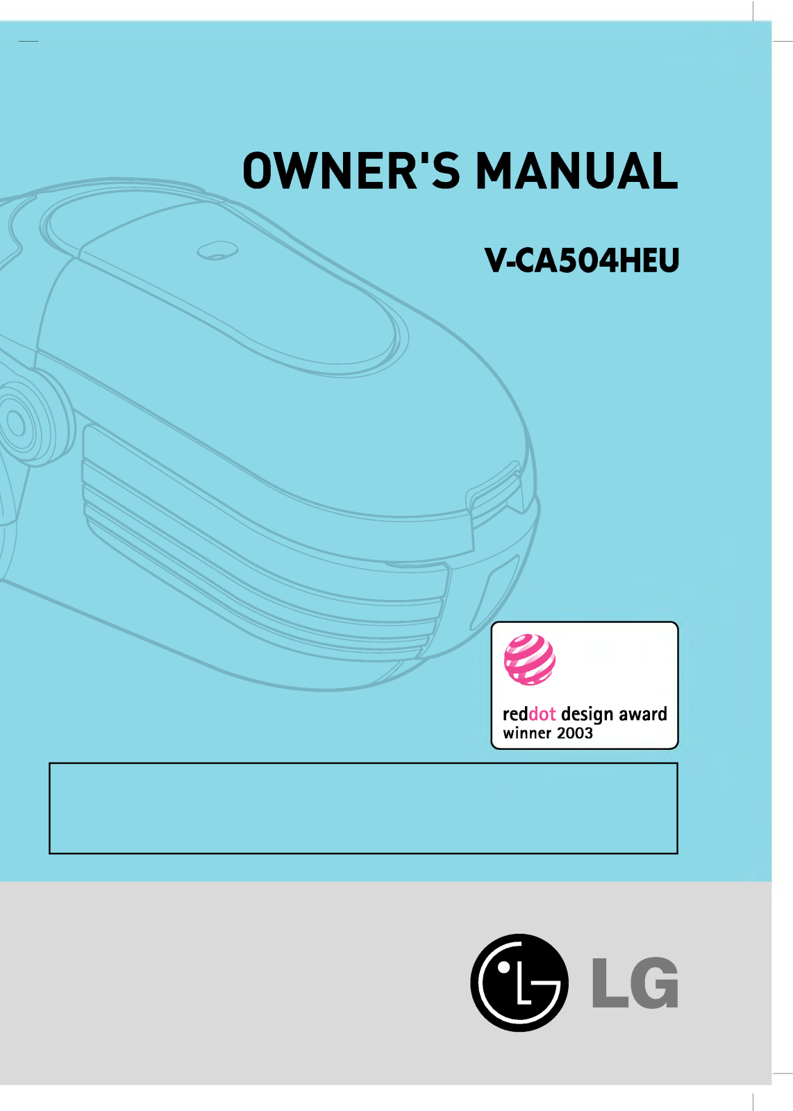 LG V-CA504HEU User Manual