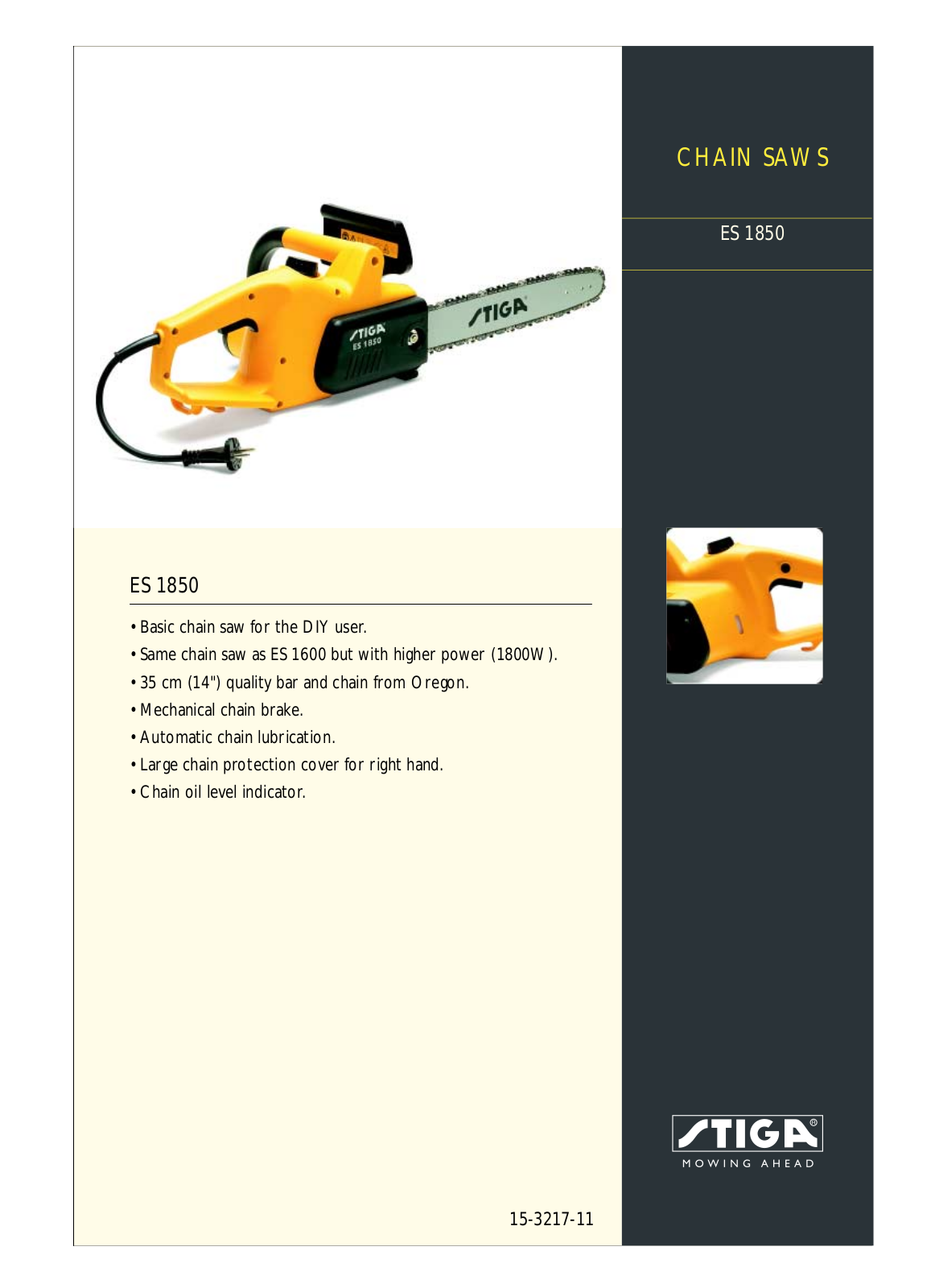 Stiga ES 1850 User Manual