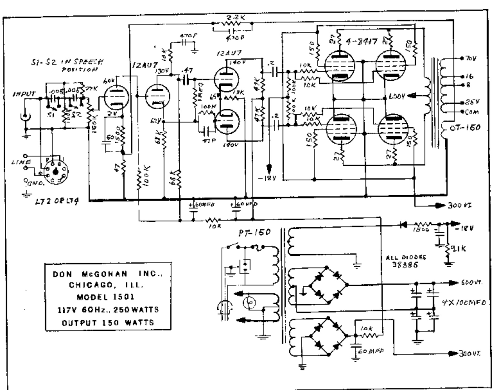 Don Mcgohan m1503 schematic - ManualMachine.com