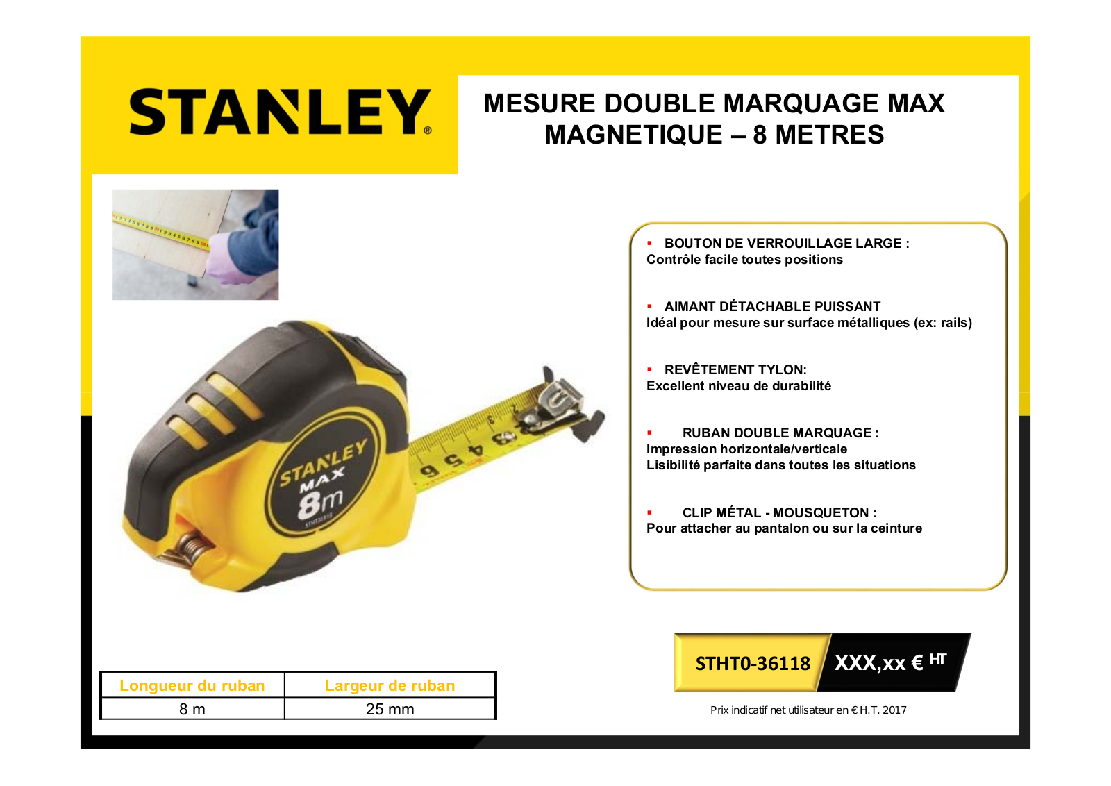 Stanley STHT0-36118 Specification