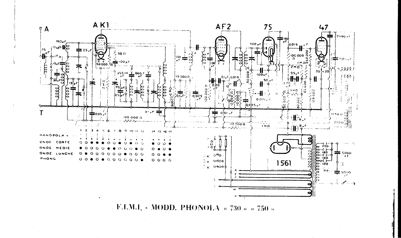 PHONOLA 730, 750 Schematic - ManualMachine.com