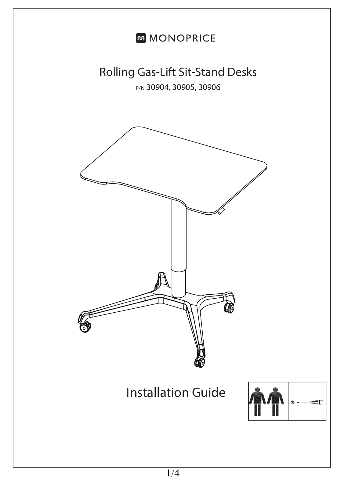 Monoprice 30904, 30906, 30905 Installation Manual