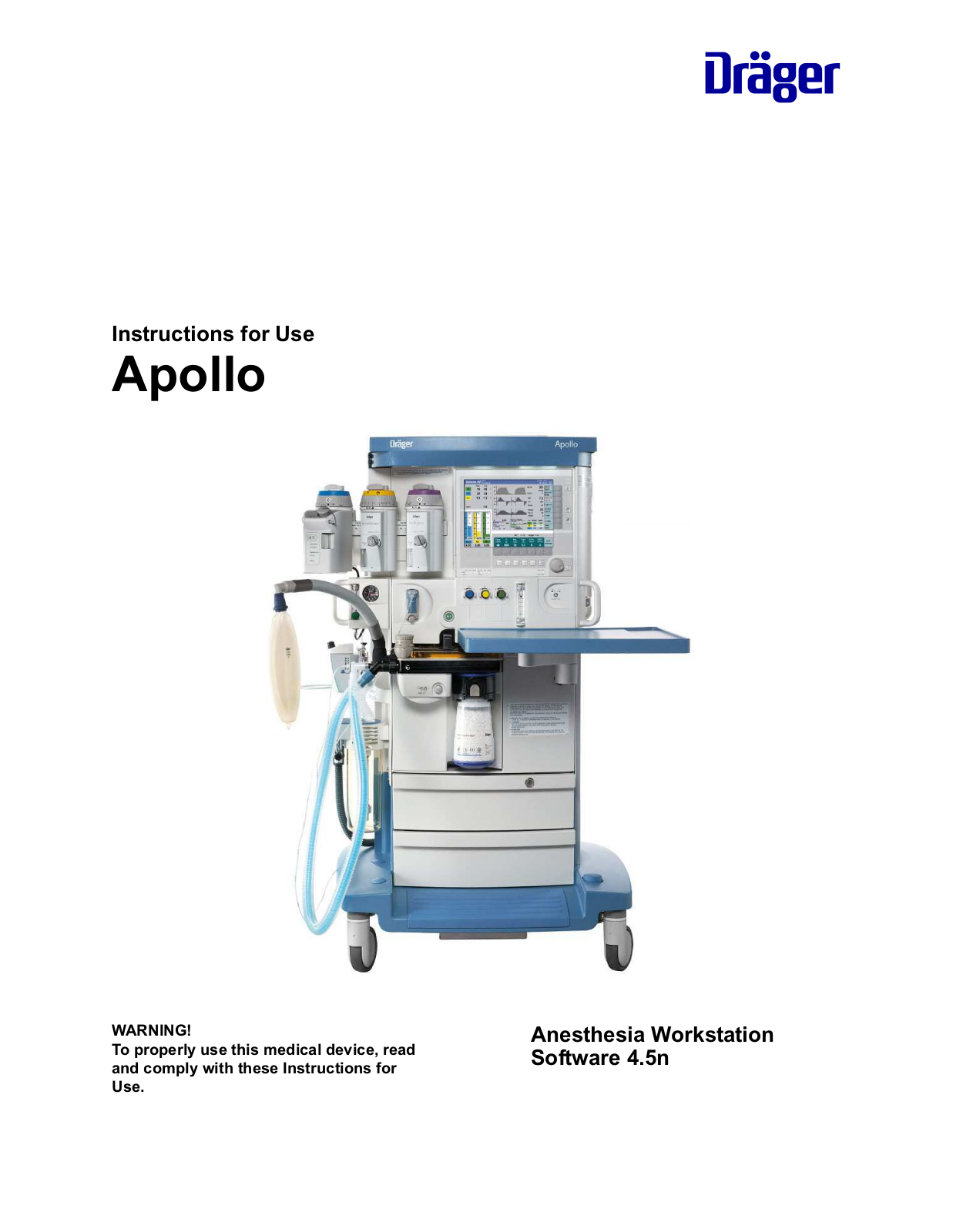 NORTH AMERICAN DRÄGER Apollo User manual