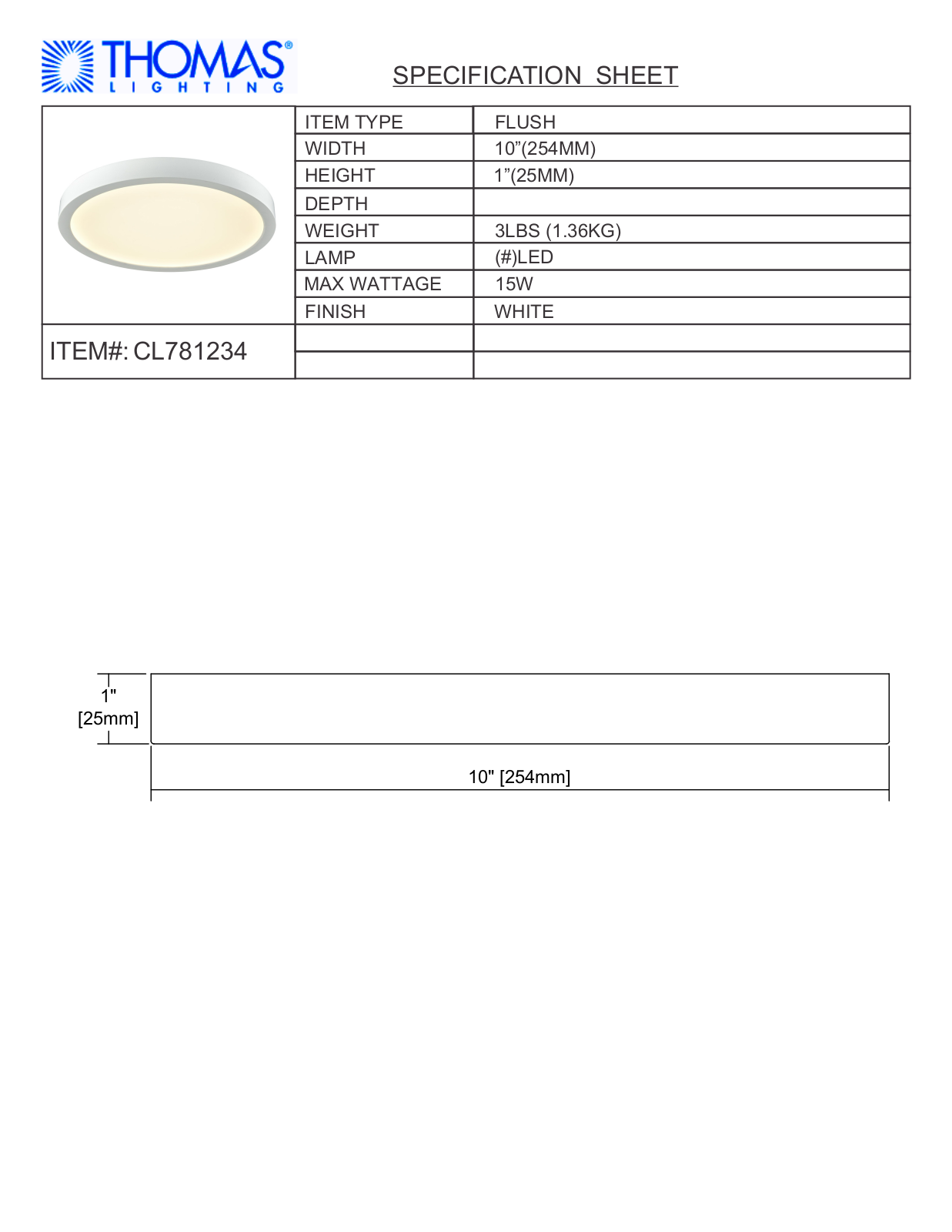 Thomas Lighting CL781234 User Manual - ManualMachine.com