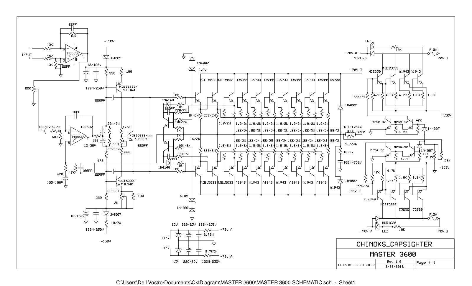 CHINOKS CAPSIGHTER 3600 Schematic - ManualMachine.com