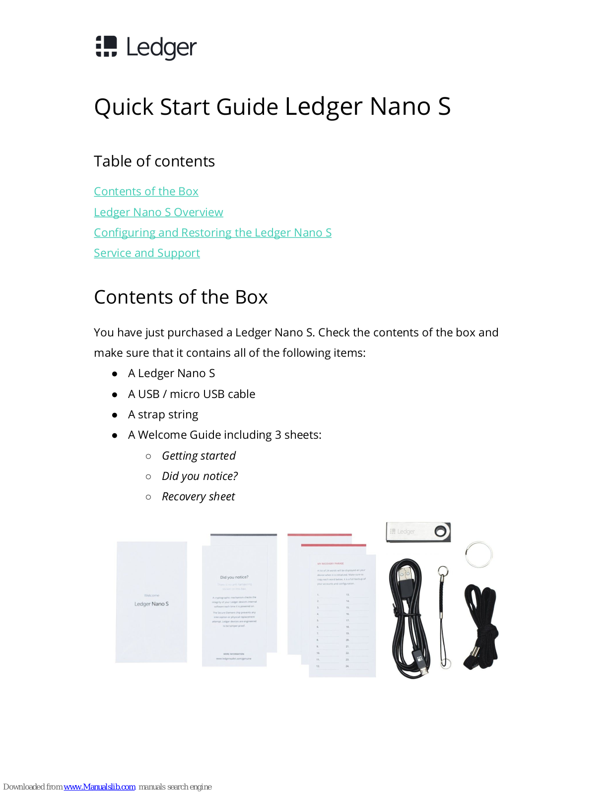 Ledger Nano S Quick Start Manual - ManualMachine.com