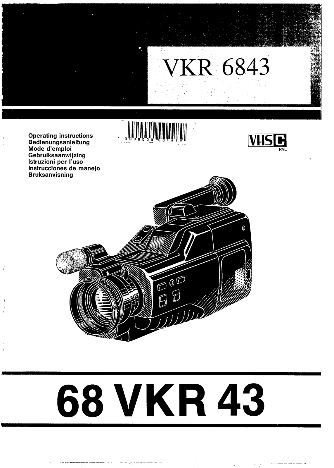 Philips VKR6843/20, VKR6843 User Manual