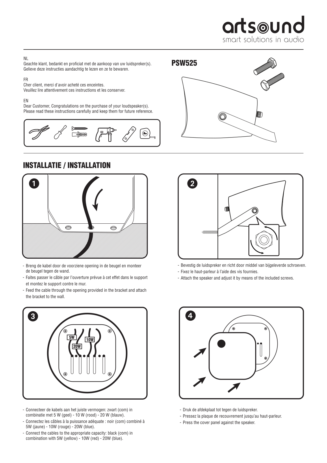 Artsound PSW525 User guide - ManualMachine.com