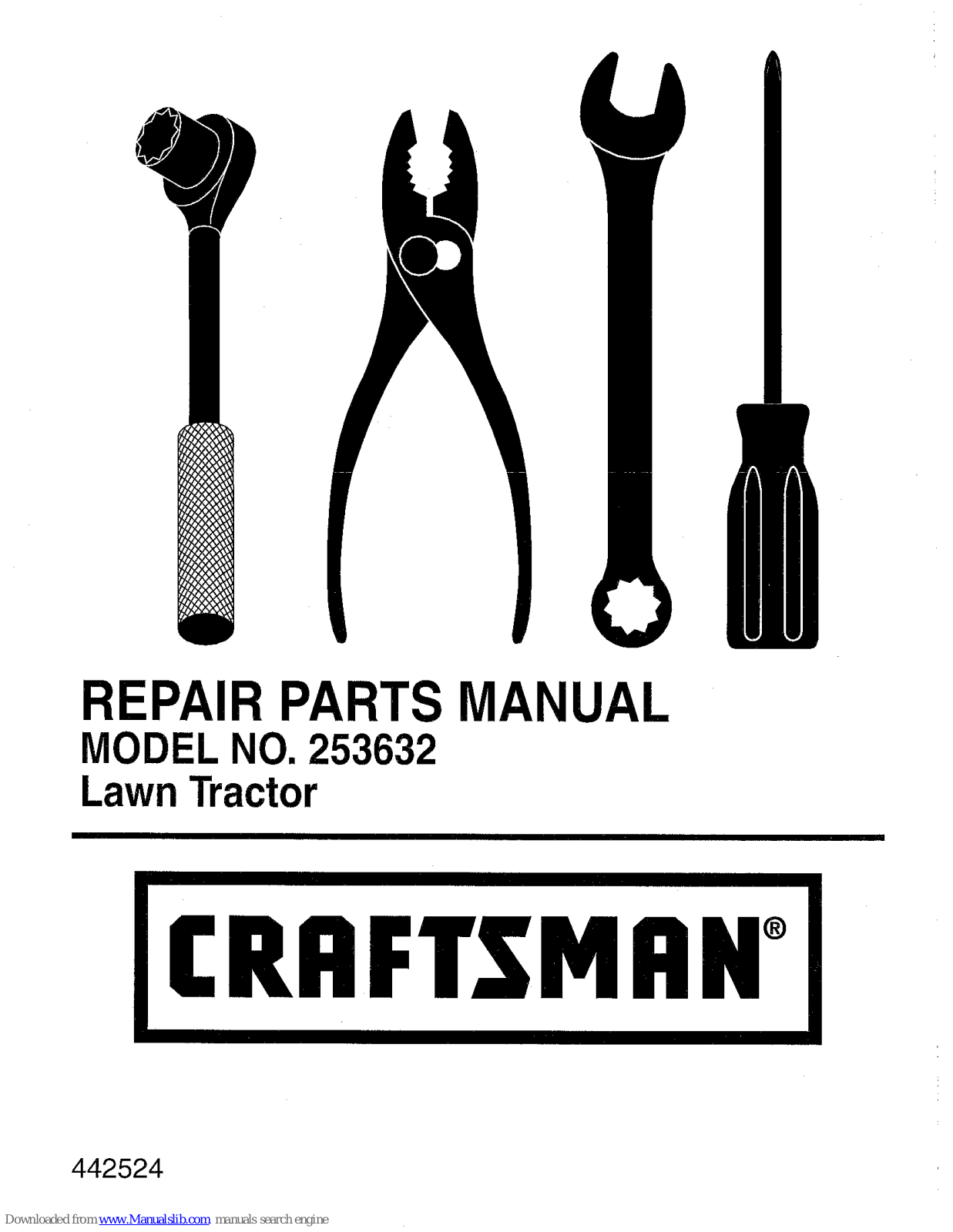 Craftsman 253632 Repair Parts Manual